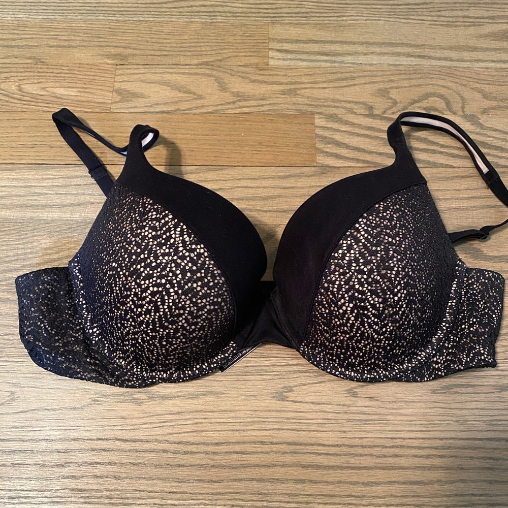 Black and beige bra by Victoria’s Secret